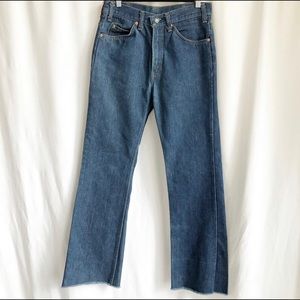 Vintage Levi’s 517 orange tab jeans